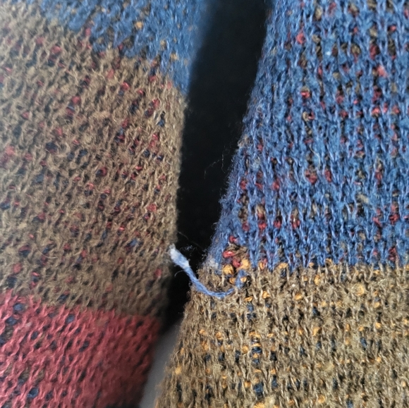 Vintage crewneck sweater-Yellow-blue-red - Picture 7 of 7